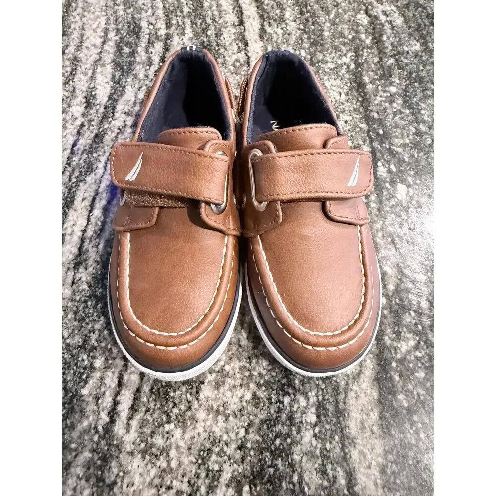 Nautica Brown Toddler Boat Shoes Size 8